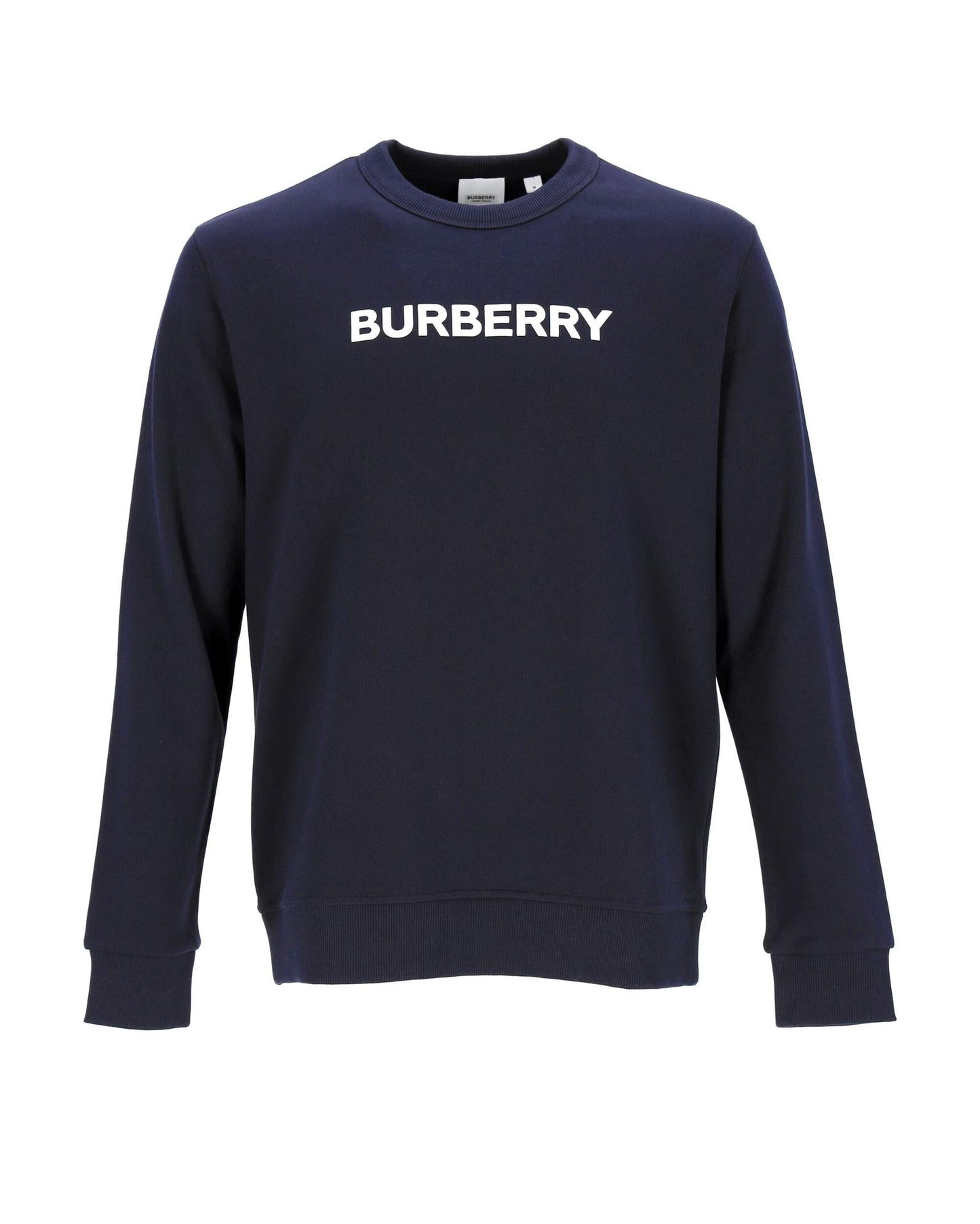 Burberry Logo Crew Neck Sweatshirt Men Blue | Blue Sweatshirts & Hoodies