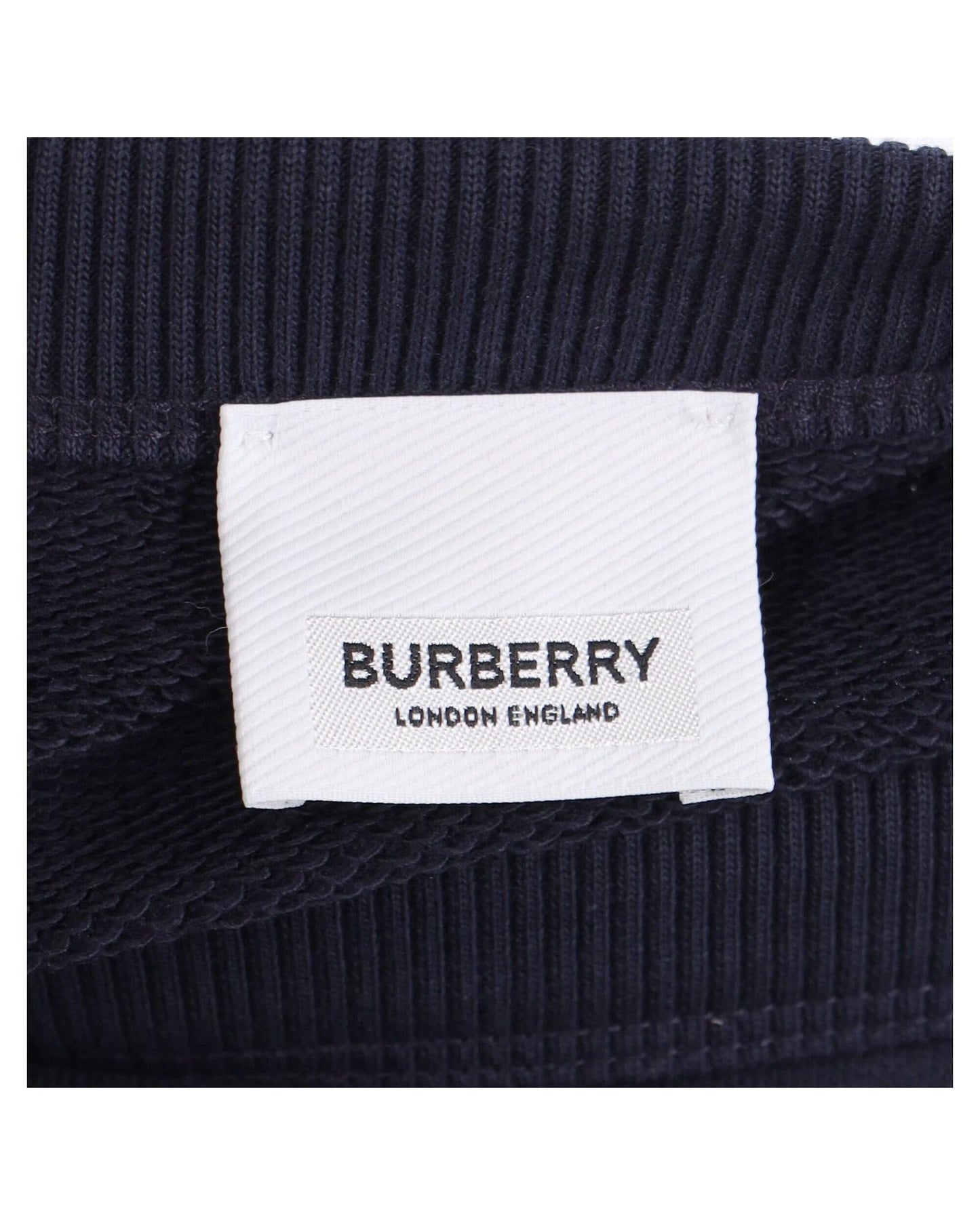Burberry Logo Crew Neck Sweatshirt Men Blue | Blue Sweatshirts & Hoodies