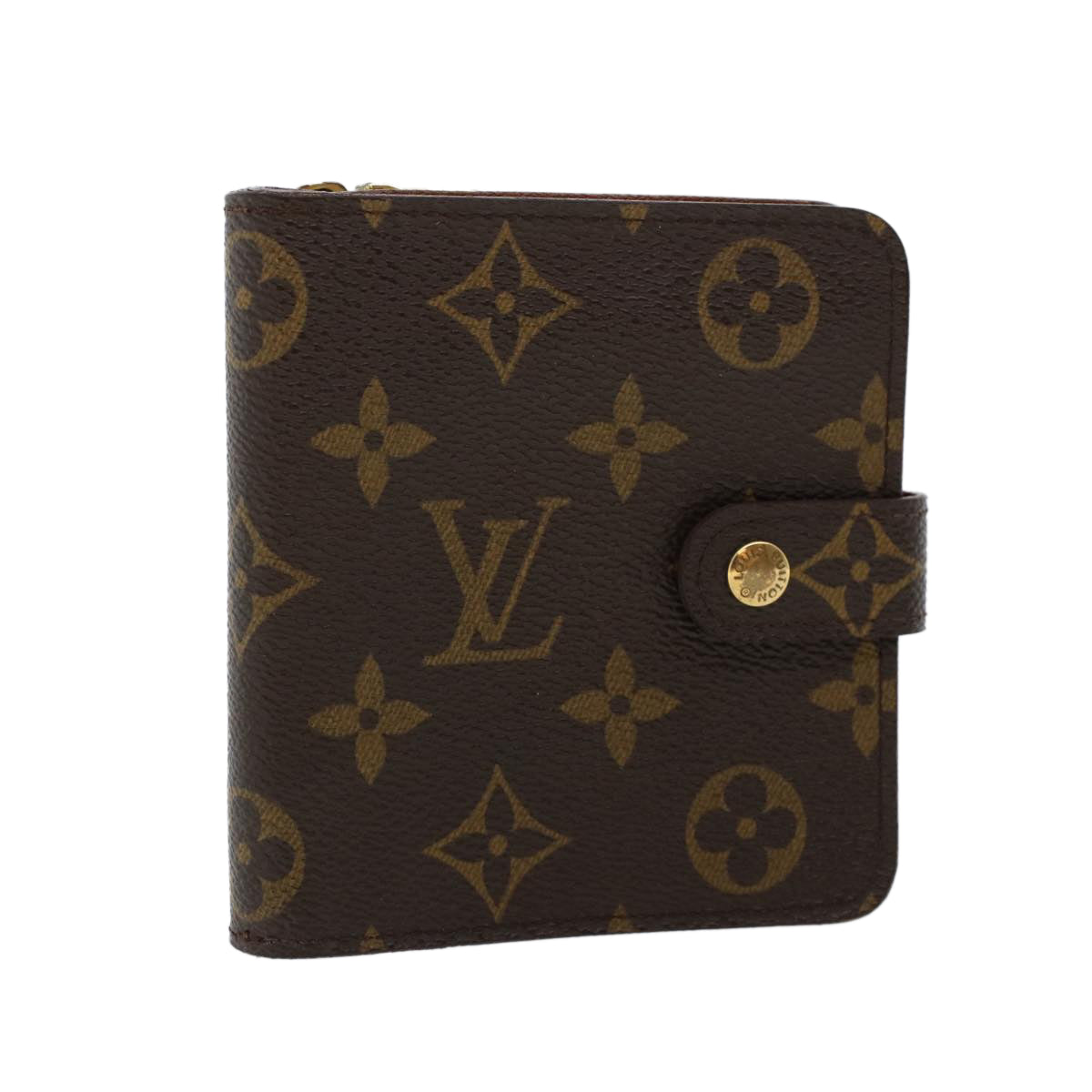 LOUIS VUITTON Monogram Compact Zip Wallet M61667 LV  42957