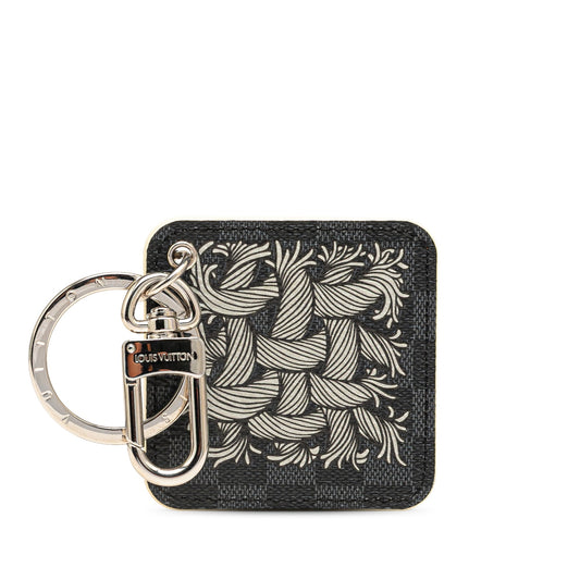 Black Louis Vuitton Christopher Nemeth Damier Graphite Rope Key Holder Bag Charm