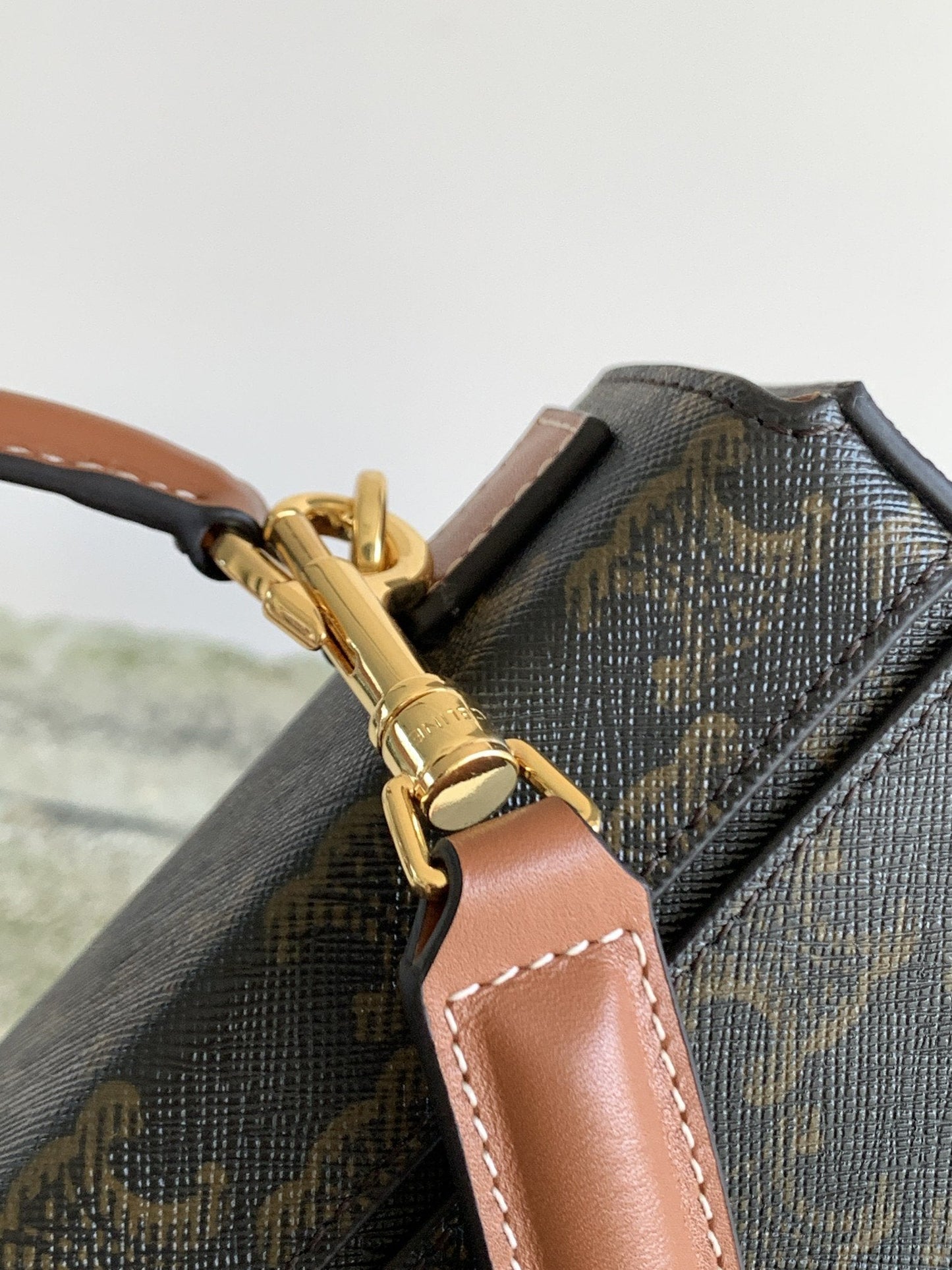 Top Quality Box Triomphe Bag In Triomphe Canvas Brown For Women 9in/22cm 