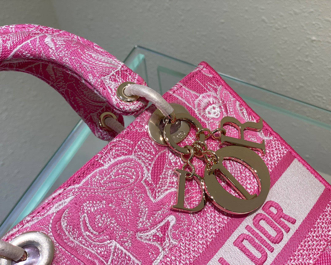 Top Quality MeTop Qualityum Lady D-Lite Bag Pink, For Women, Womens Handbags 24cm/9.5in CD M0565OROC_M956