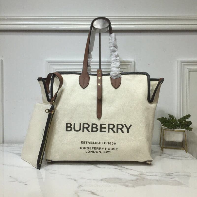 Top Quality The Large Soft Cotton Canvas Belt Bag Brown For Women, Women’s Bags 16.5in/42cm