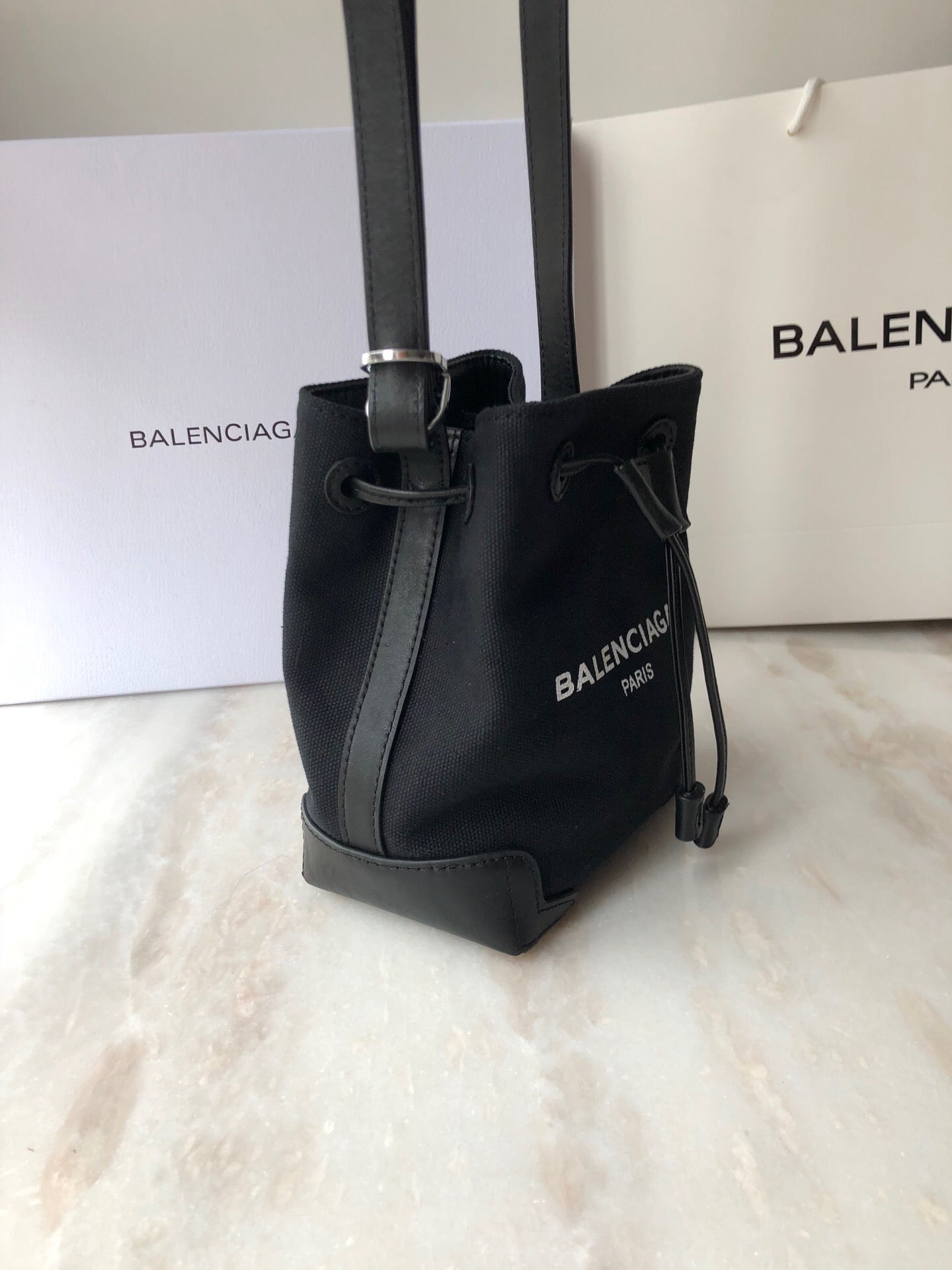 Top Quality Navy Cabas Linen Crossbody Bag In Black, For Women,  Bags 9.8in/25cm