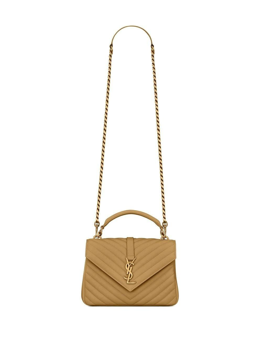 Luxury Saint Laurent Trending 2025 Women's Ysl Bo Mng College M Poncho in Golden Olive | 600279BRM073331