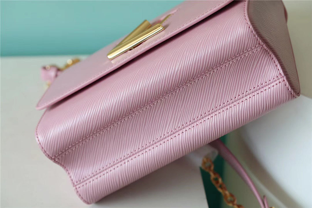 Top Quality Twist MM Epi Guimauve Purple For Women,  Shoulder And Crossbody Bags 9.1in/23cm Top Quality