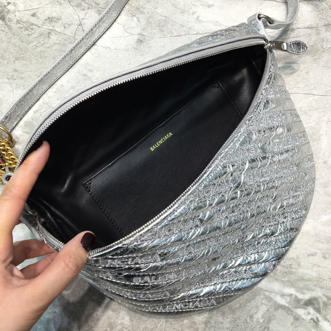 Top Quality Souvenir XXS Belt Bag In Sliver, For Women,  Bags 11.8in/30cm