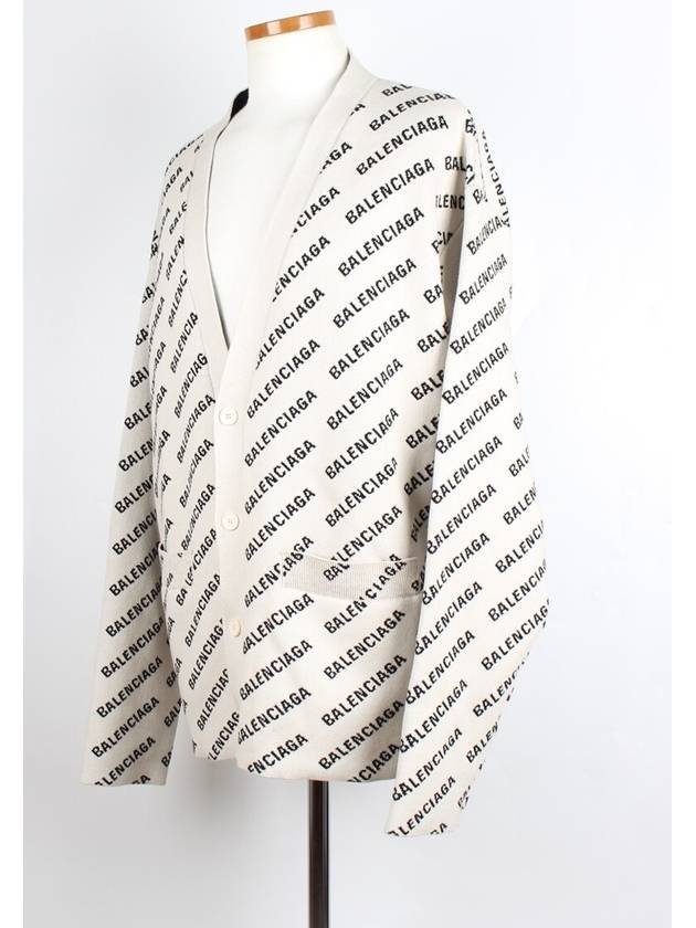 Luxury Balenciaga Trending 2025 All over multi logo cardigan L