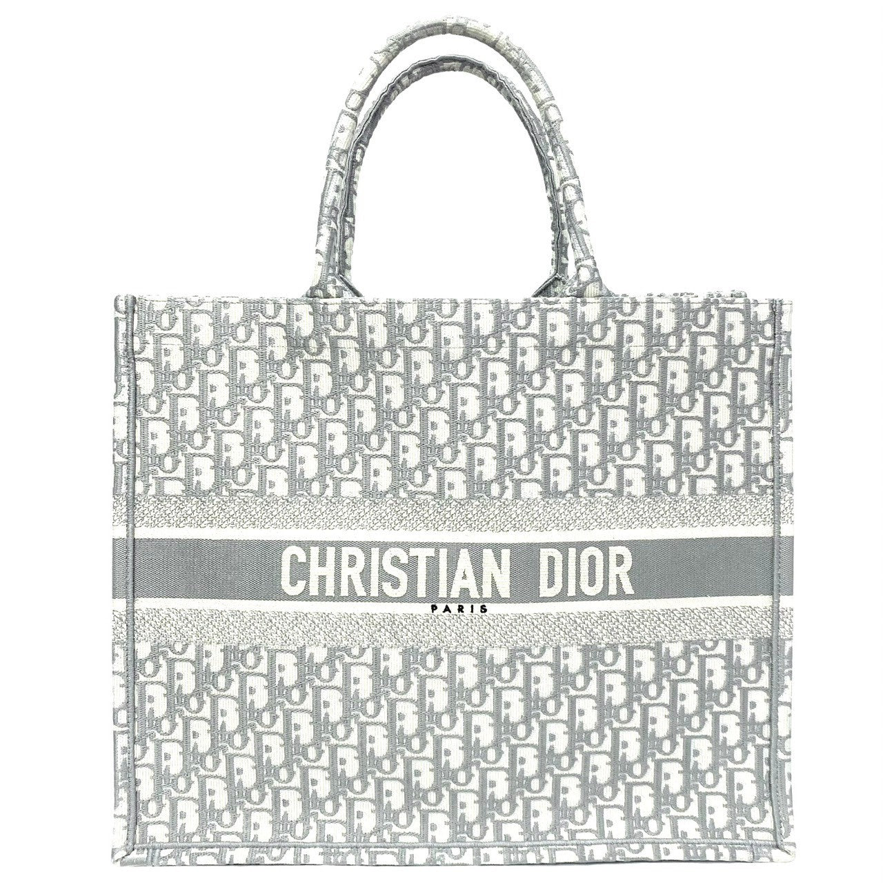 Dior Large Oblique Book Tote  Canvas Tote Bag in Good condition