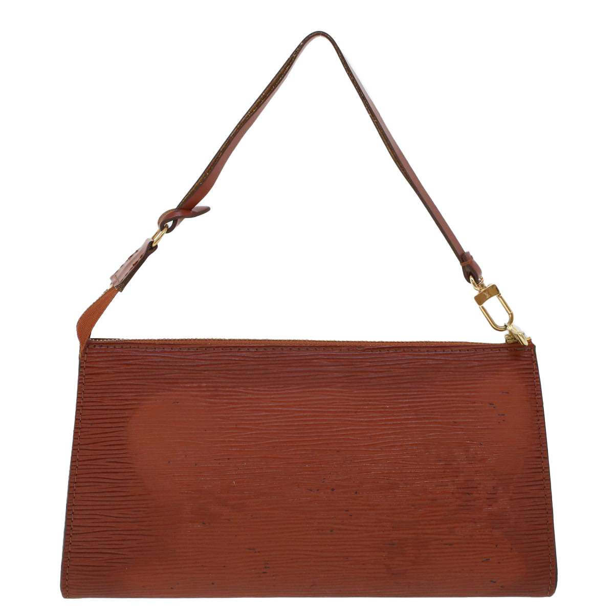 LOUIS VUITTON Epi Pochette Accessoires Pouch Brown M52953 LV Auth 44418
