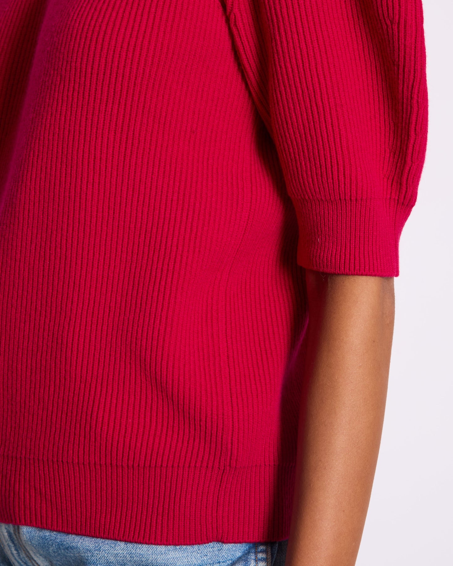 Alexander McQueen Pink Pull Over Knitted Short Sleeve Jumper Size XS (UK 4)