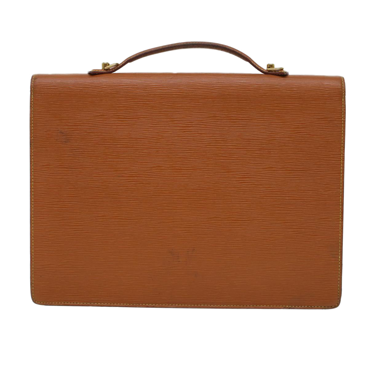 LOUIS VUITTON Epi Porte Documents Bandouliere Briefcase Brown M54468 Auth 44551