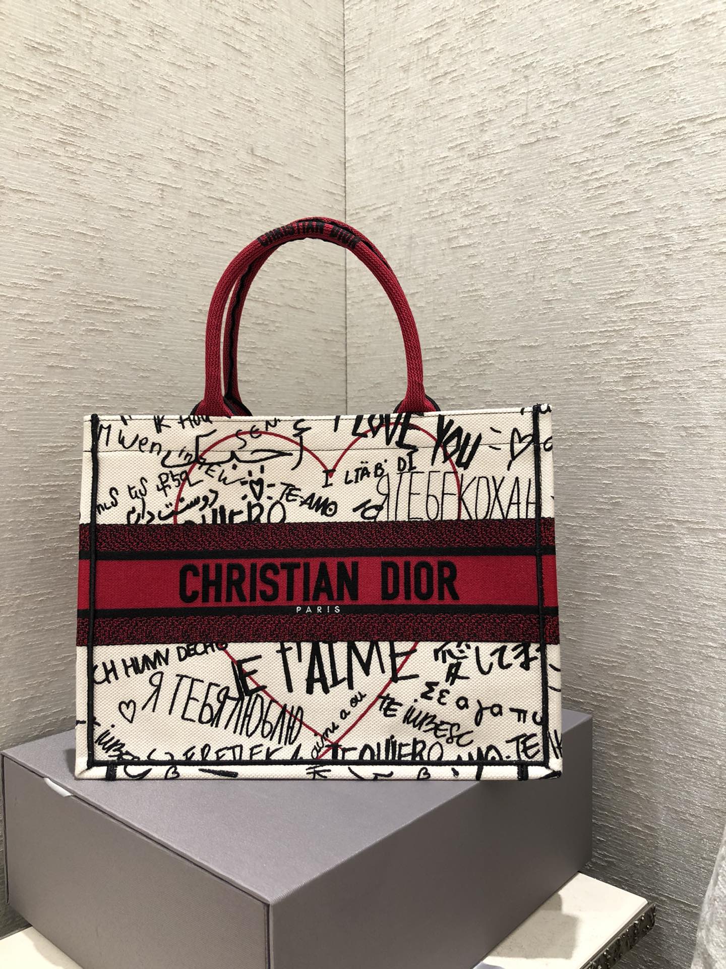 Top Quality MeTop Qualityum Book Tote Bag By Maria Grazia Chiuri For Women 14in/36cm CD