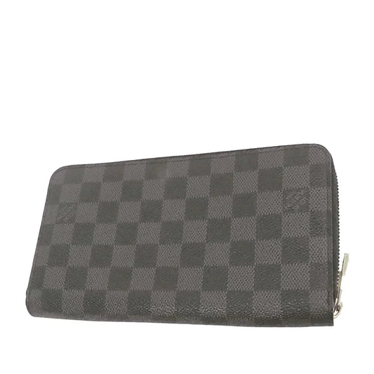 Black Louis Vuitton Damier Graphite Zippy Organizer Wallet