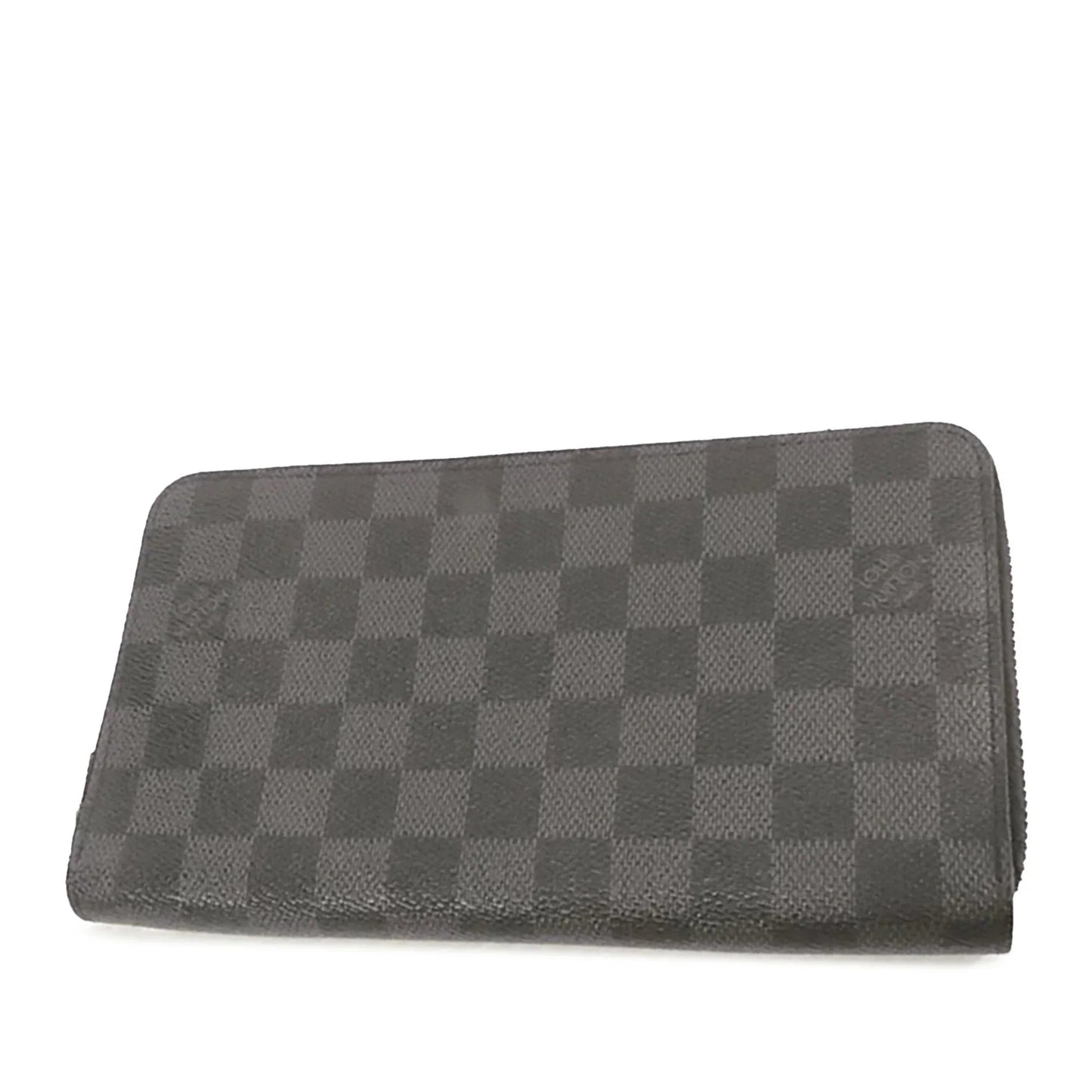 Black Louis Vuitton Damier Graphite Zippy Organizer Wallet