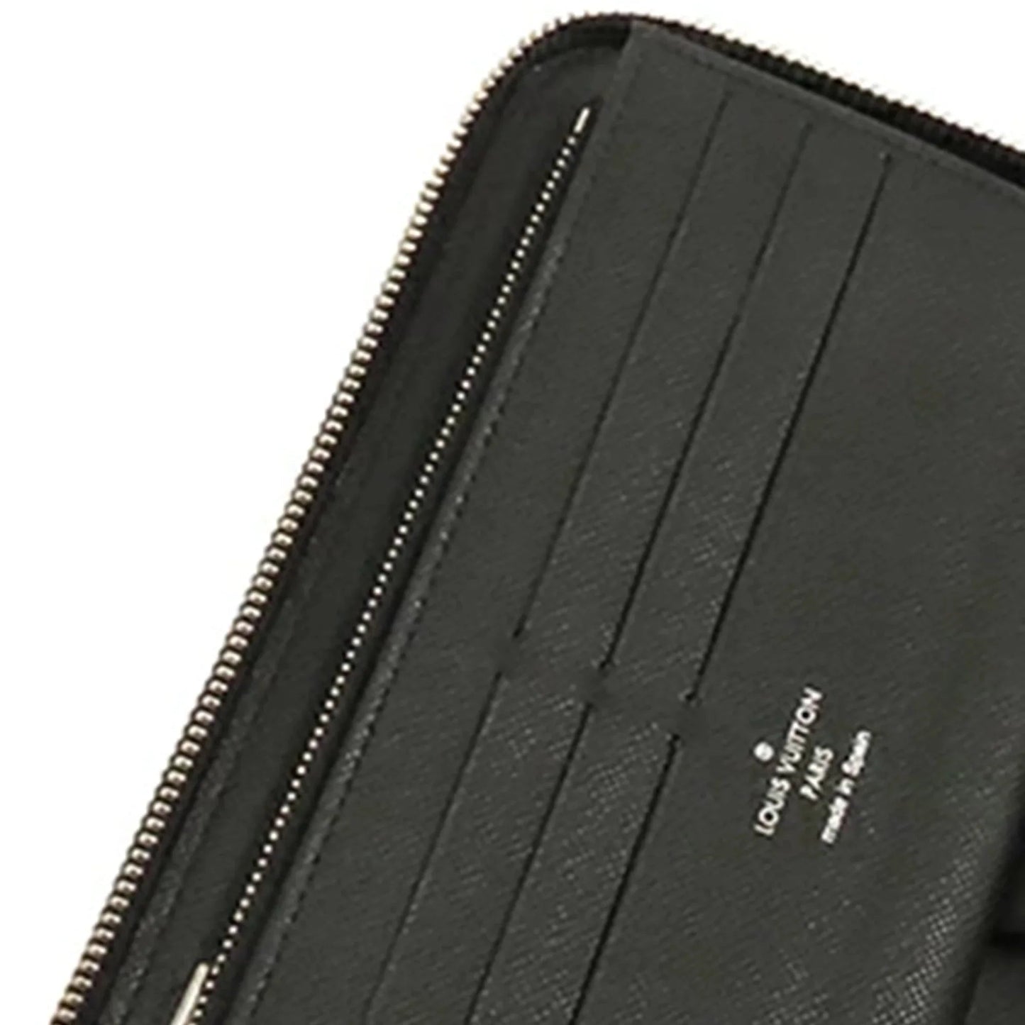 Black Louis Vuitton Damier Graphite Zippy Organizer Wallet