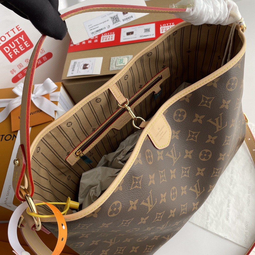 Top Quality Delightful PM Monogram Canvas Natural For Women,  Shoulder Bags 33cm Top Quality M40352