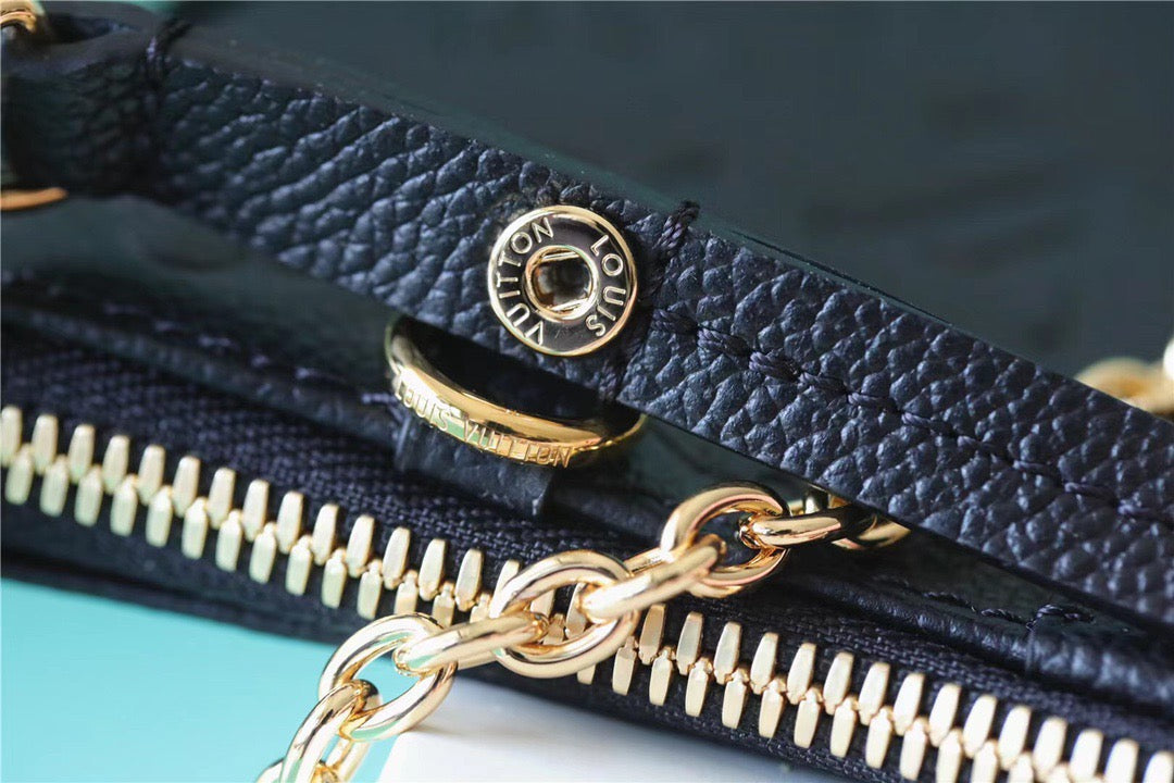 Top Quality Easy Pouch On Strap Monogram Empreinte Black For Women, Womens Handbags, Shoulder Bags And Crossbody Bags 7.5in/19cm Top Quality M80349
