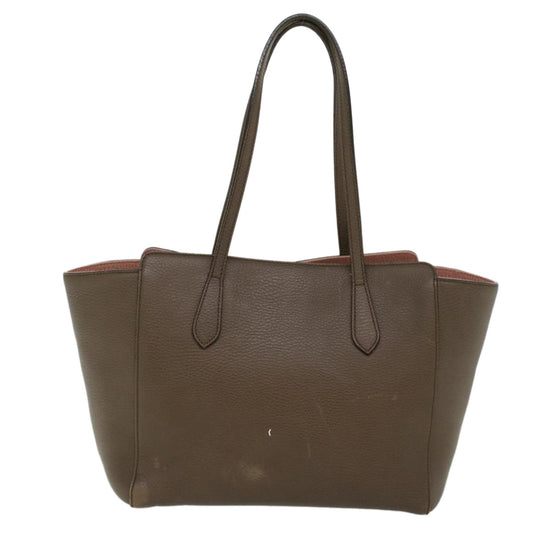GUCCI Shoulder Bag Leather Gray 354408  45056