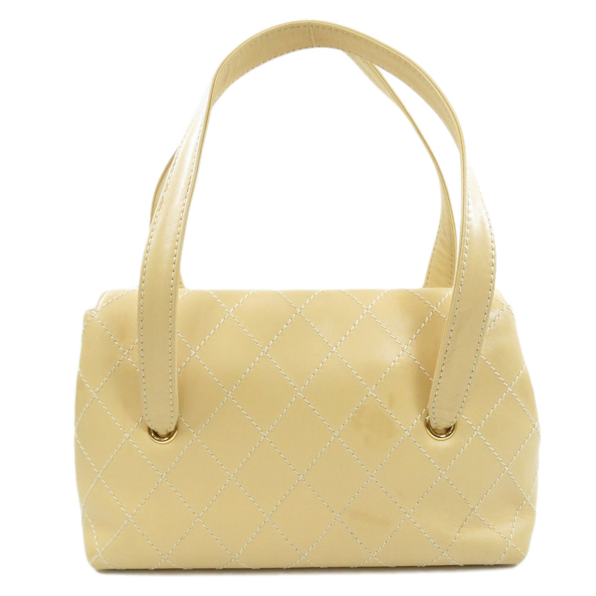 Chanel Cocomark Gold Metal Fittings Matelasse Tote Bag Calf