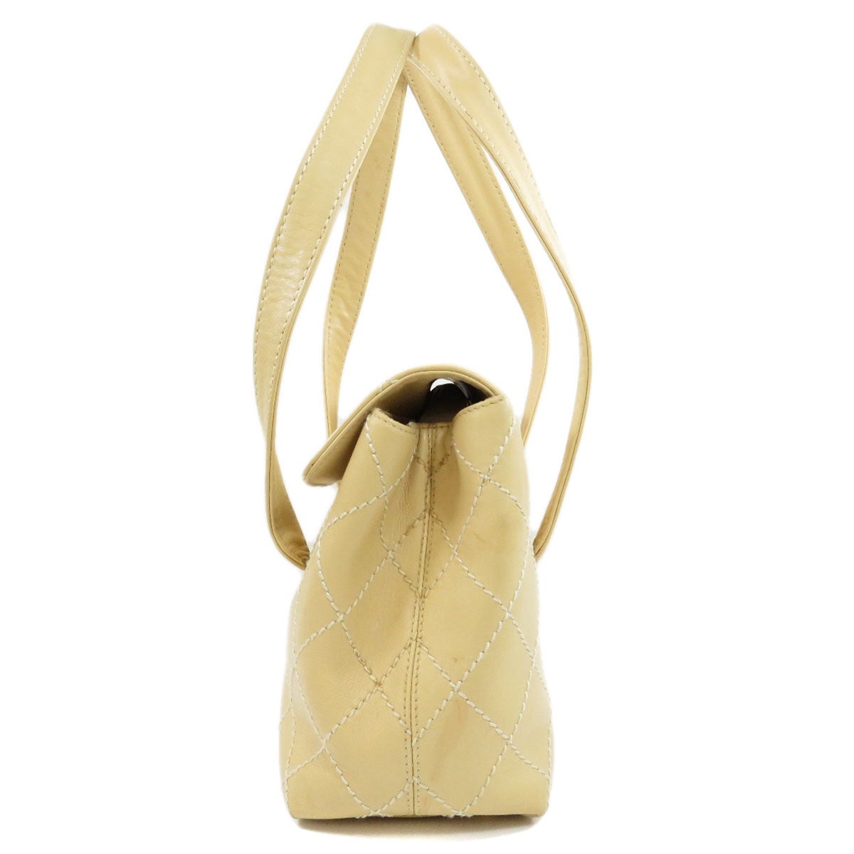 Chanel Cocomark Gold Metal Fittings Matelasse Tote Bag Calf