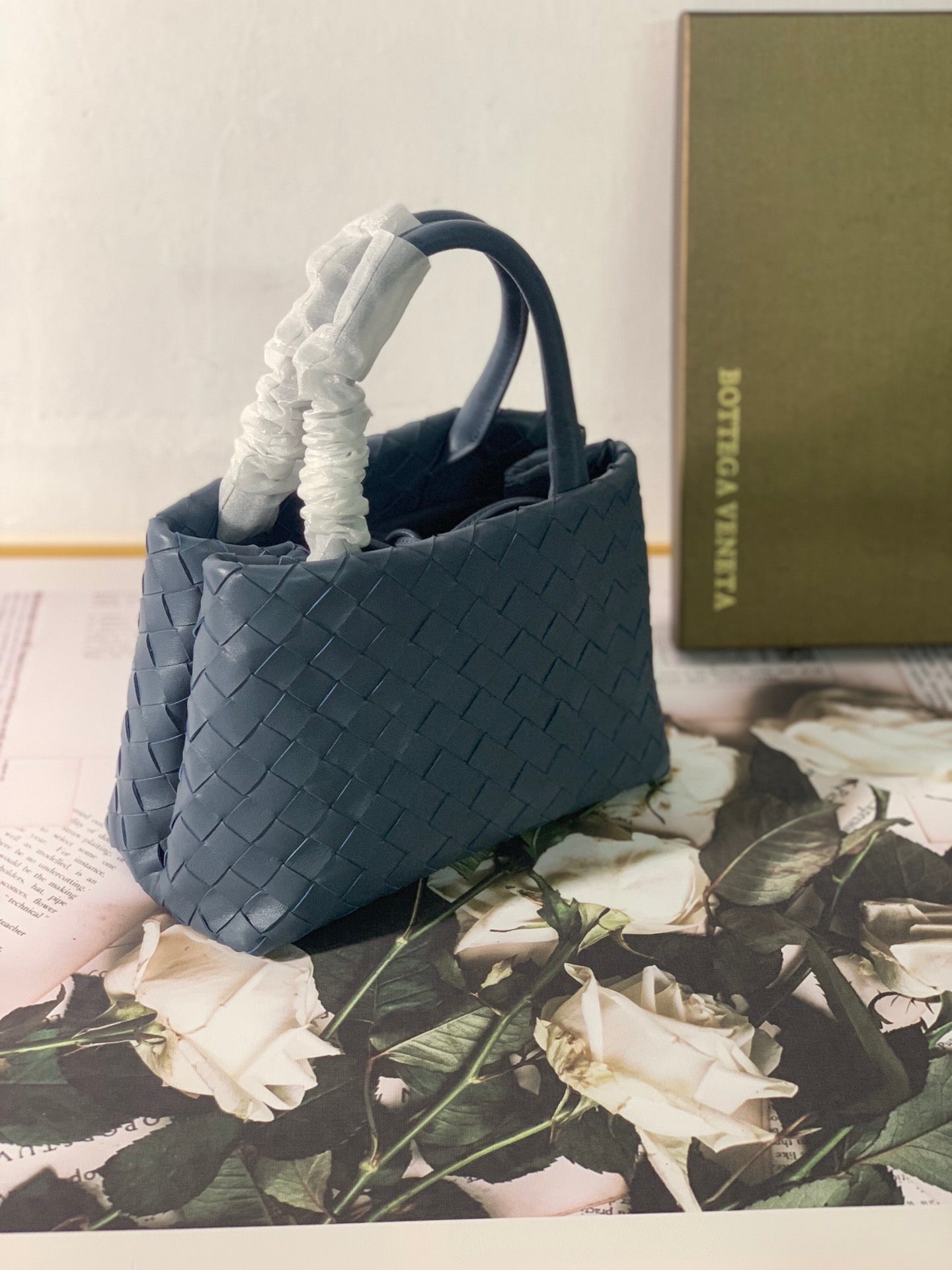 Top Quality Handle Bag Blue, For Women, Bags 12in/29.5cm