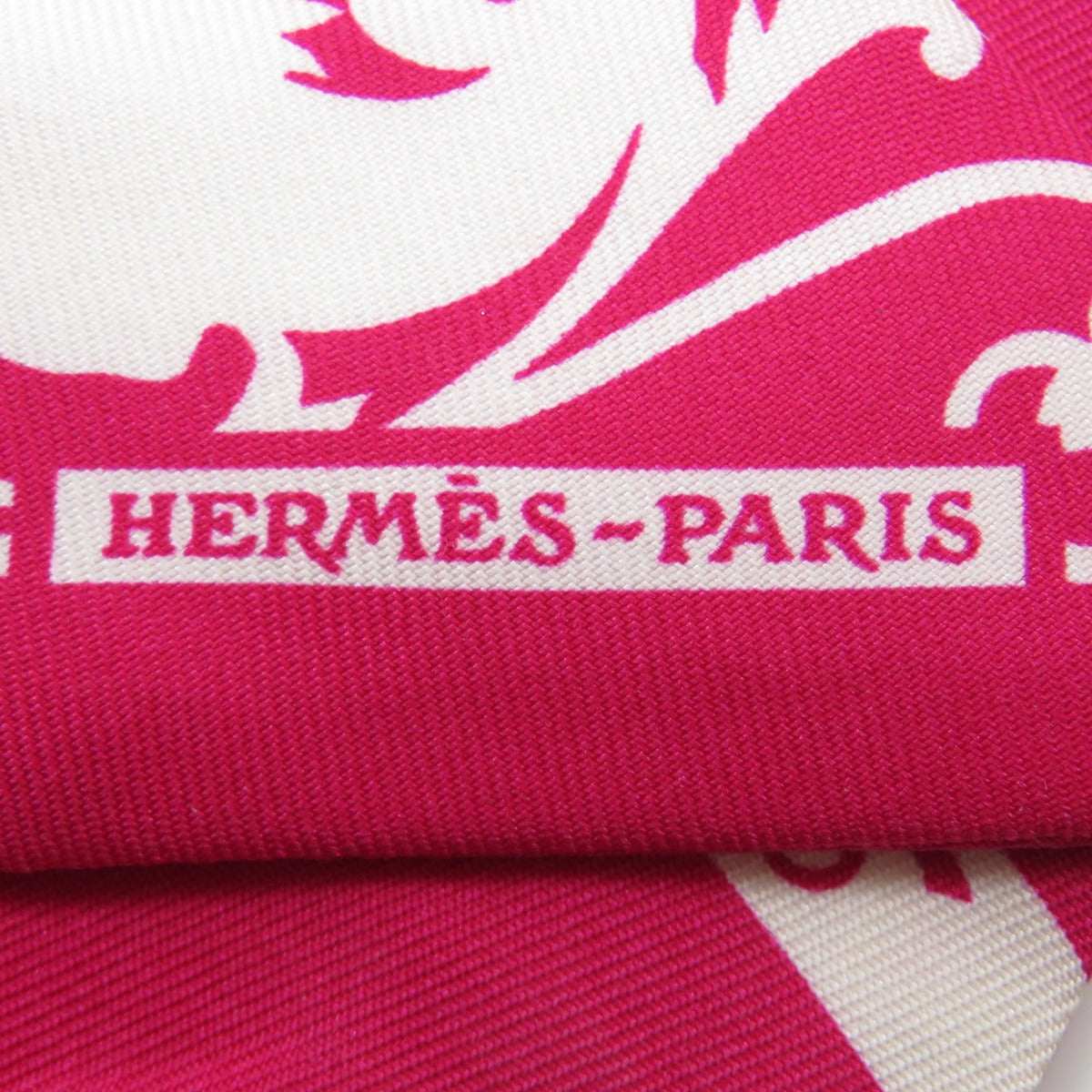 HERMES scarf silk pink Twilly  Women  d