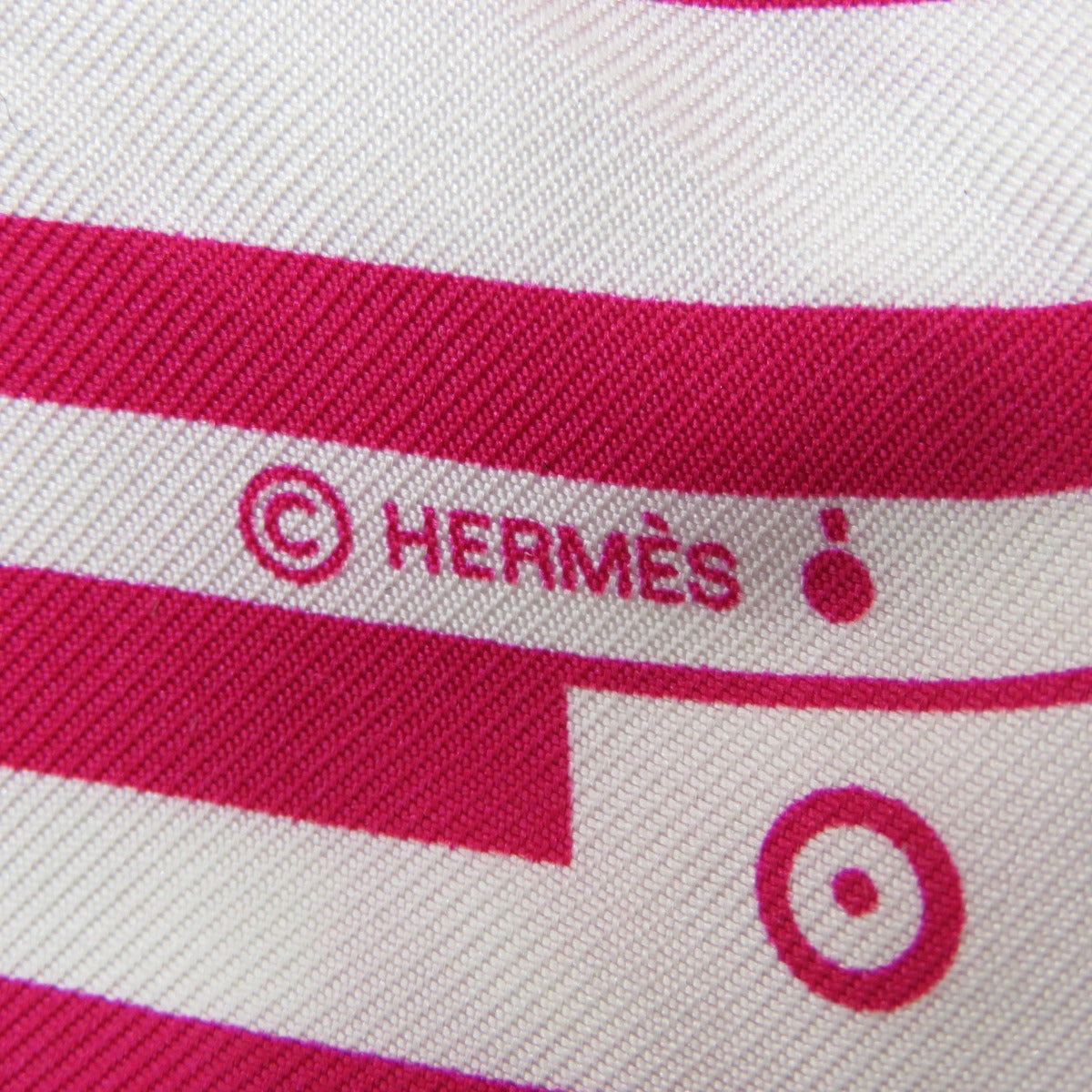 HERMES scarf silk pink Twilly  Women  d