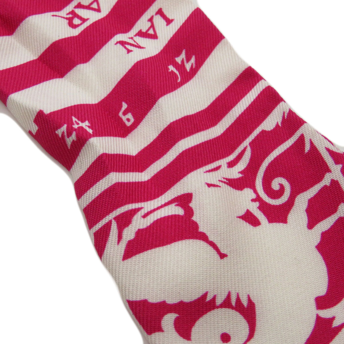 HERMES scarf silk pink Twilly  Women  d