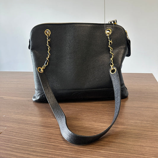 Chanel Caviar Dome Shoulder Bag - Black Shoulder Bags LB122732