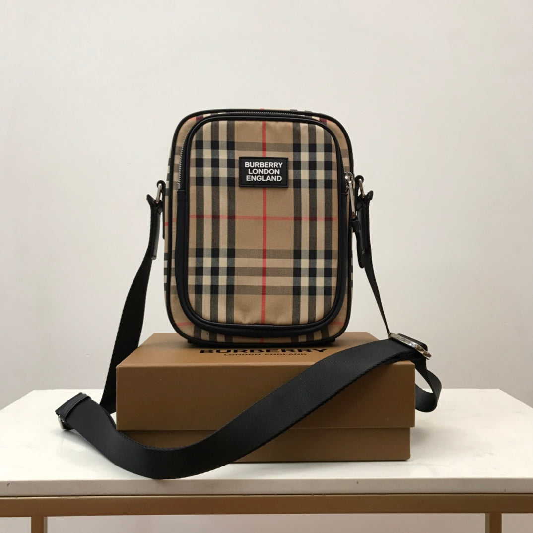 Top Quality  Check And Crossbody Bag For Men, Bags 8.7in/22cm