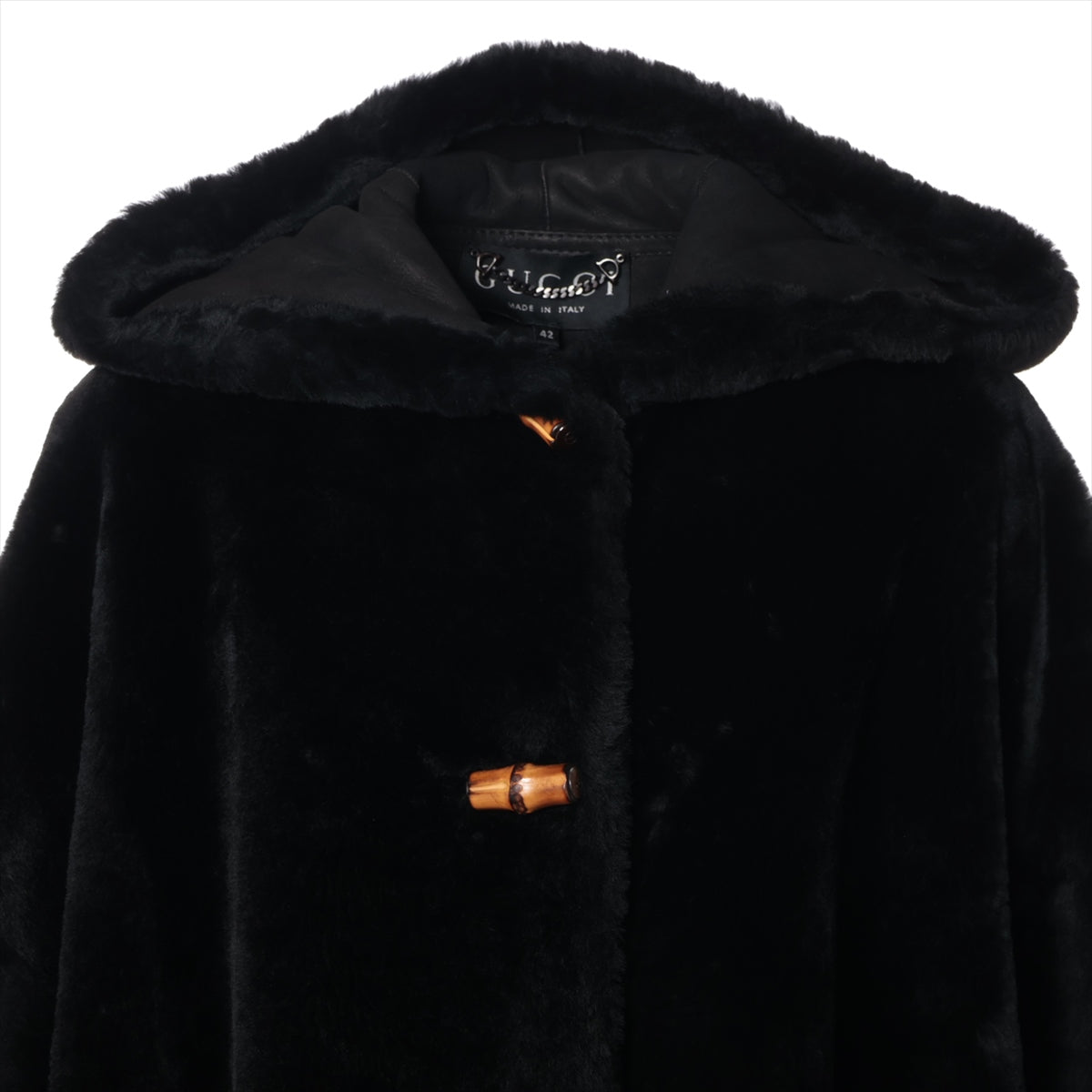 Gucci 96 Mounton Longcoat 42  Black Tomford Period Bamboos