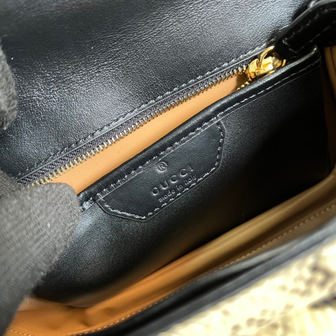gg Bamboo 1947 Medium  Top Handle Bag Natural For Women, Women’s Bags 10in/26cm gg 679632 L4RET 8887