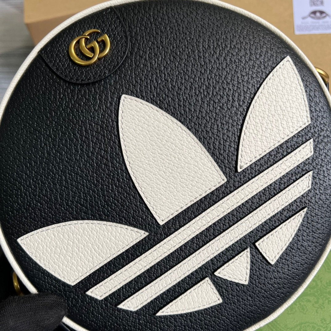 gg x Adidas Ophidia Shoulder Bag Black For Women, Women’s Bags 8in/22cm gg 