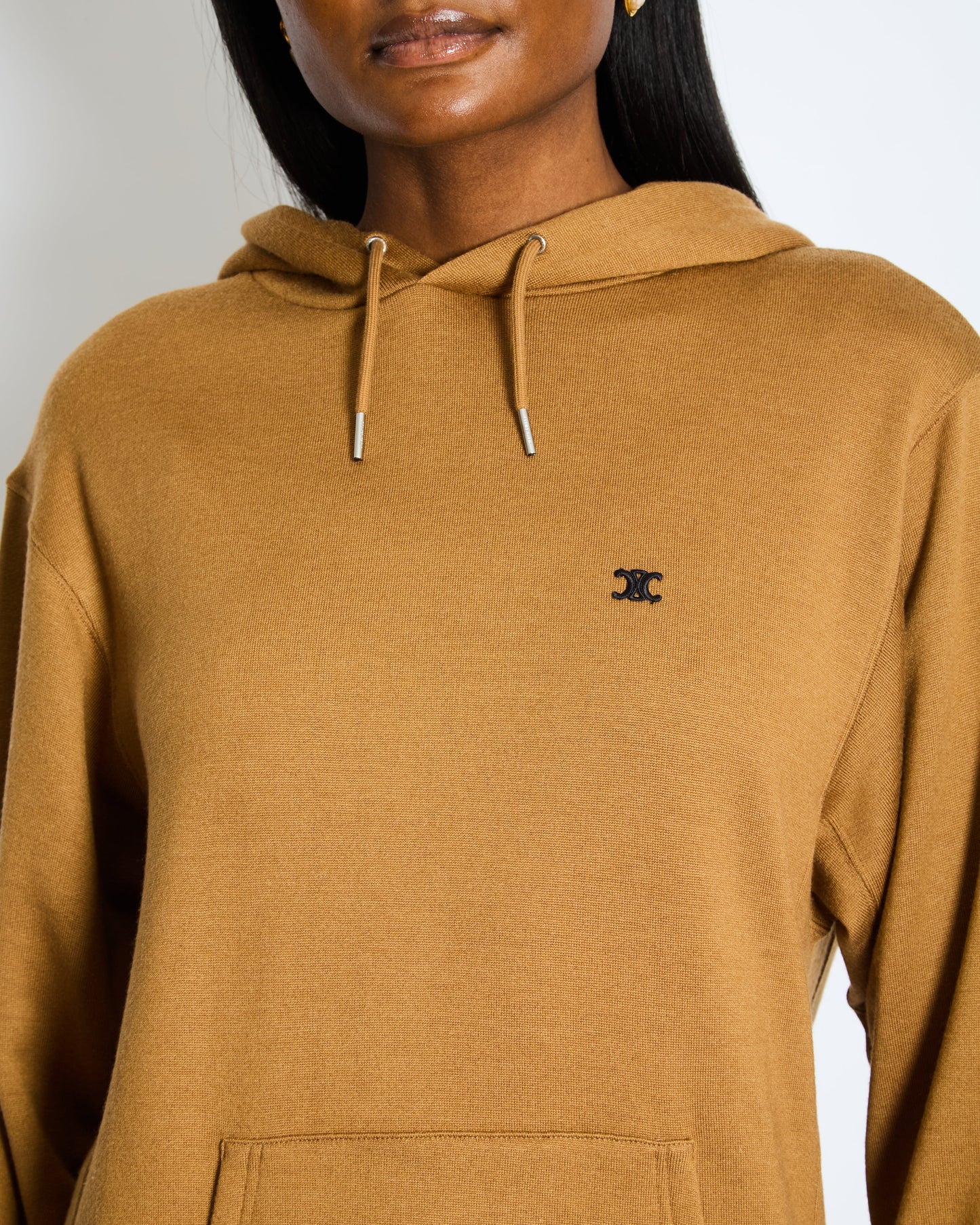Celine Camel Brown Over-Sized Hoodie Size M (UK 10)