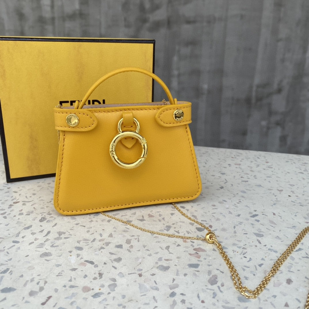 Top QualityTop Quality Nano Peekaboo Charm Crossbody Yellow Bag For Woman 12cm/4.5in