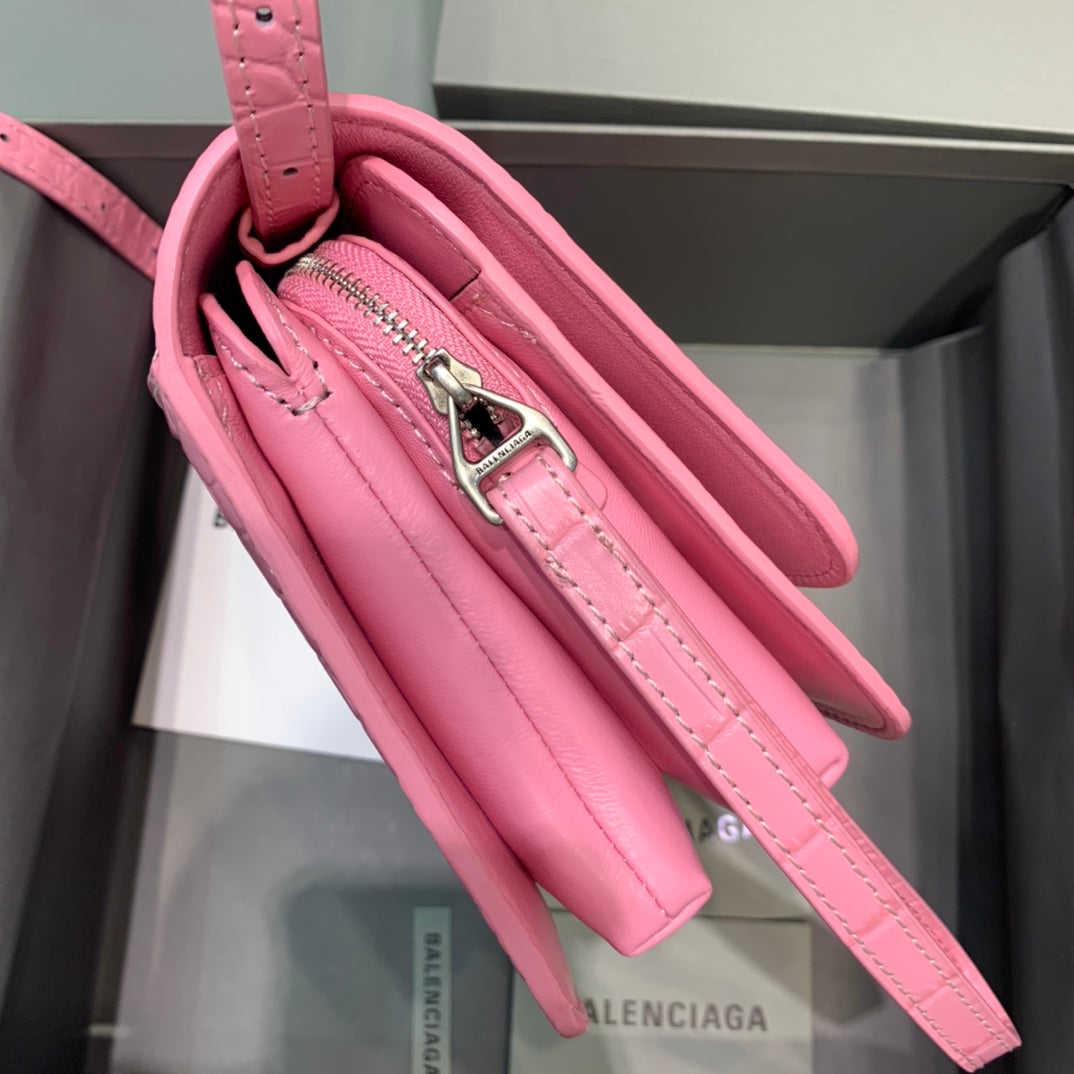 Top Quality Bolso Bandolera B In Pink, For Women,  Bags 7in/18cm