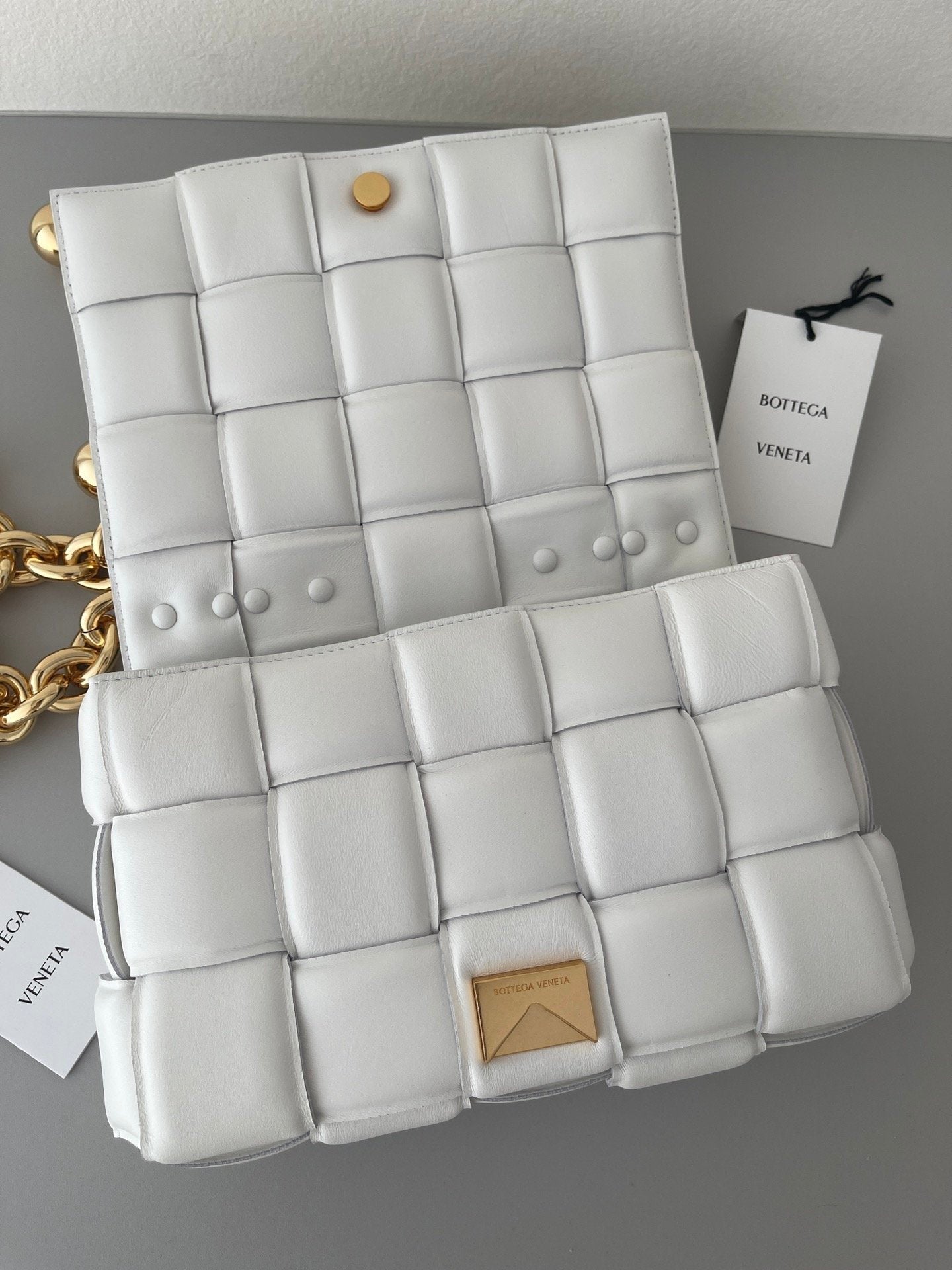 Top Quality Chain Cassette White, For Women, Bags 10.2in/26cm 680070V1FY09009