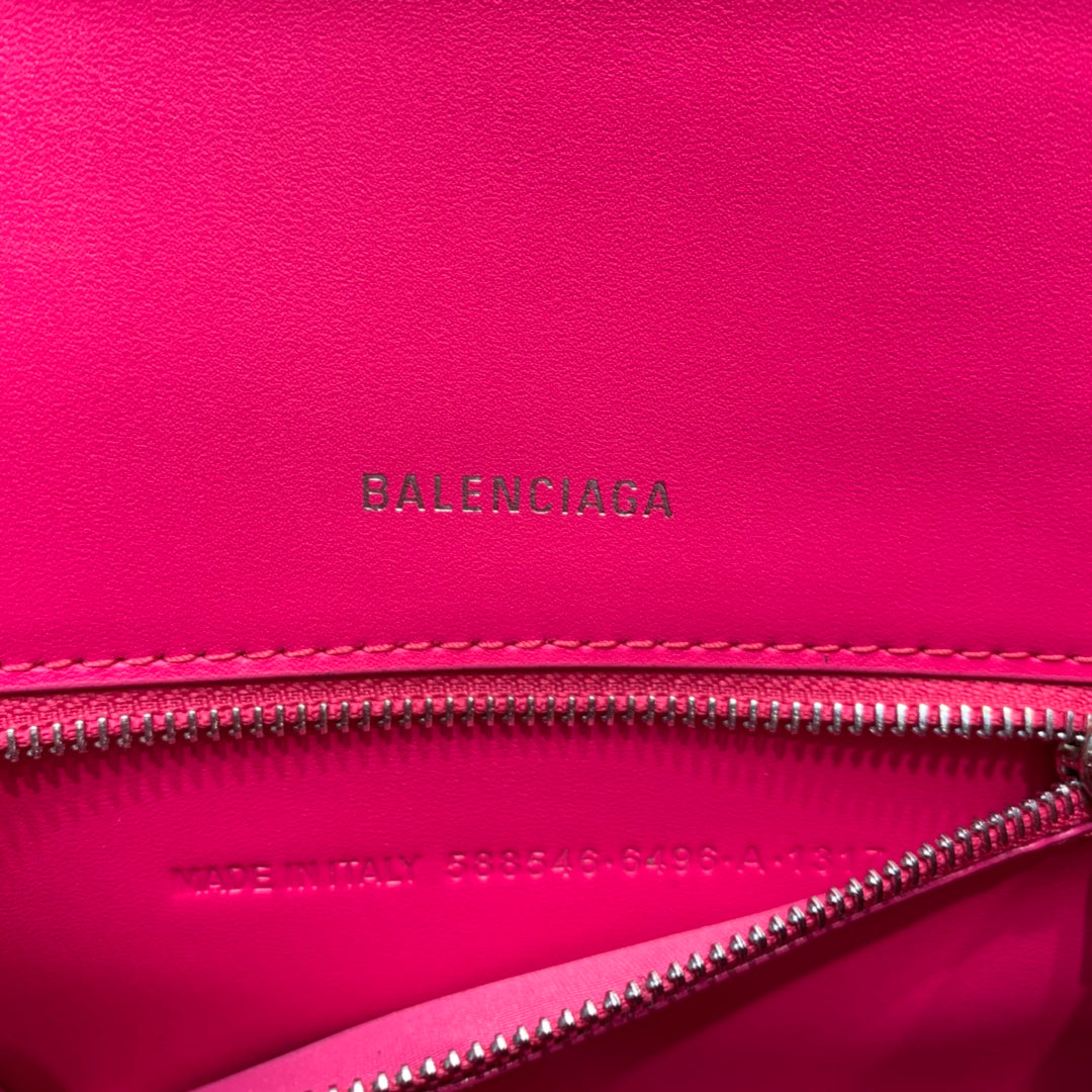 Top Quality Hourglass Small Handbag In Dark Pink, For Women,  Bags 9in/23cm