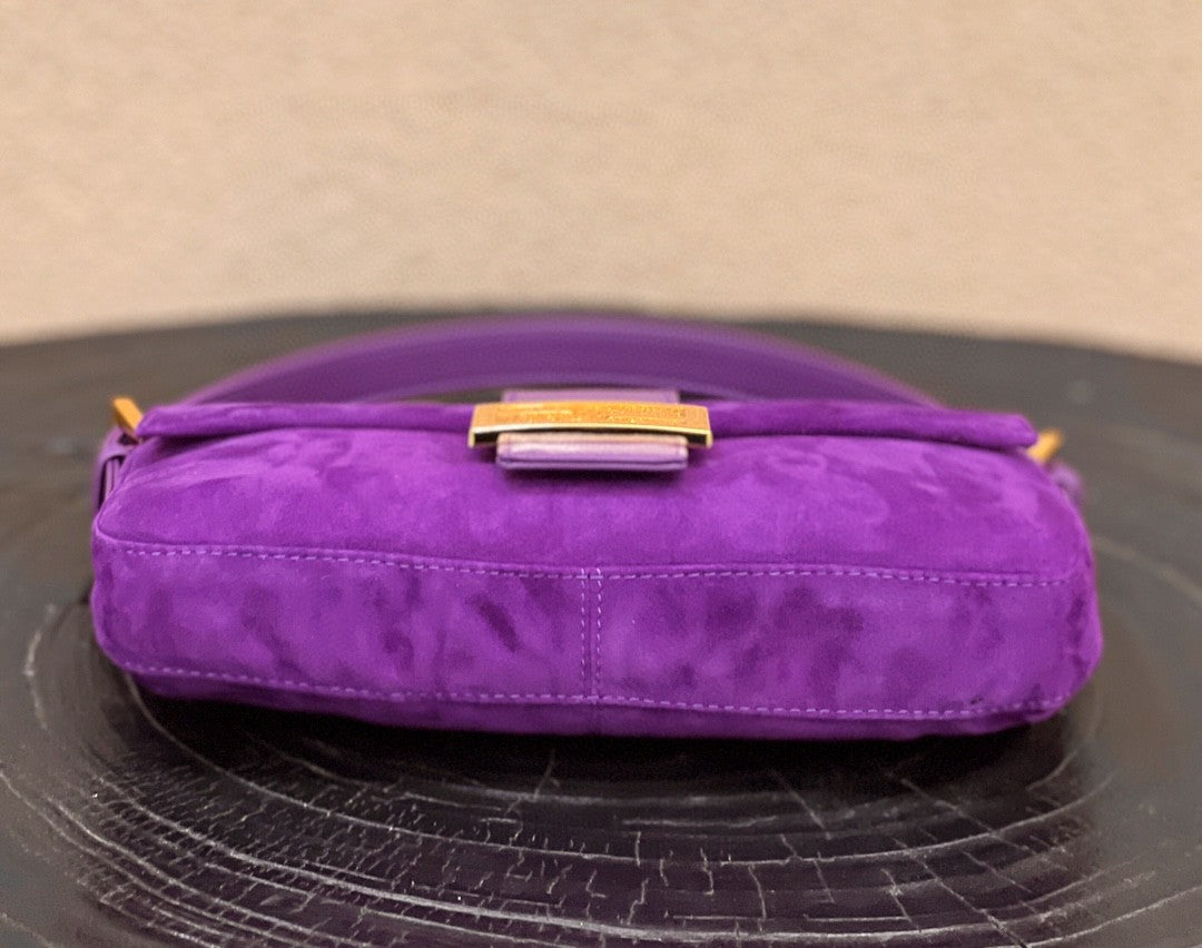 Top QualityTop Quality Baguette Purple Bag For Woman 25cm/9.5in