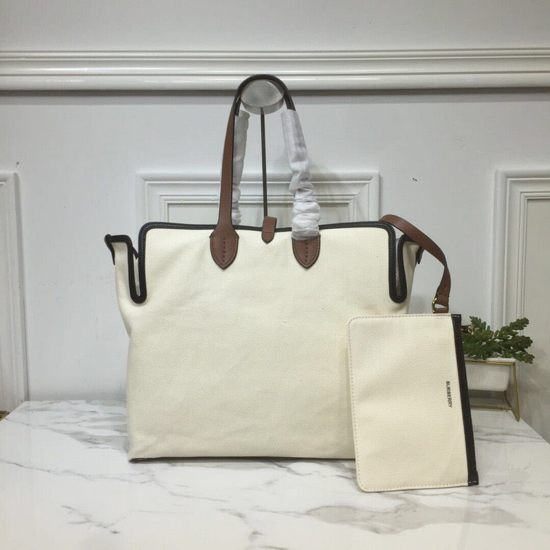 Top Quality The Large Soft Cotton Canvas Belt Bag Brown For Women, Women’s Bags 16.5in/42cm