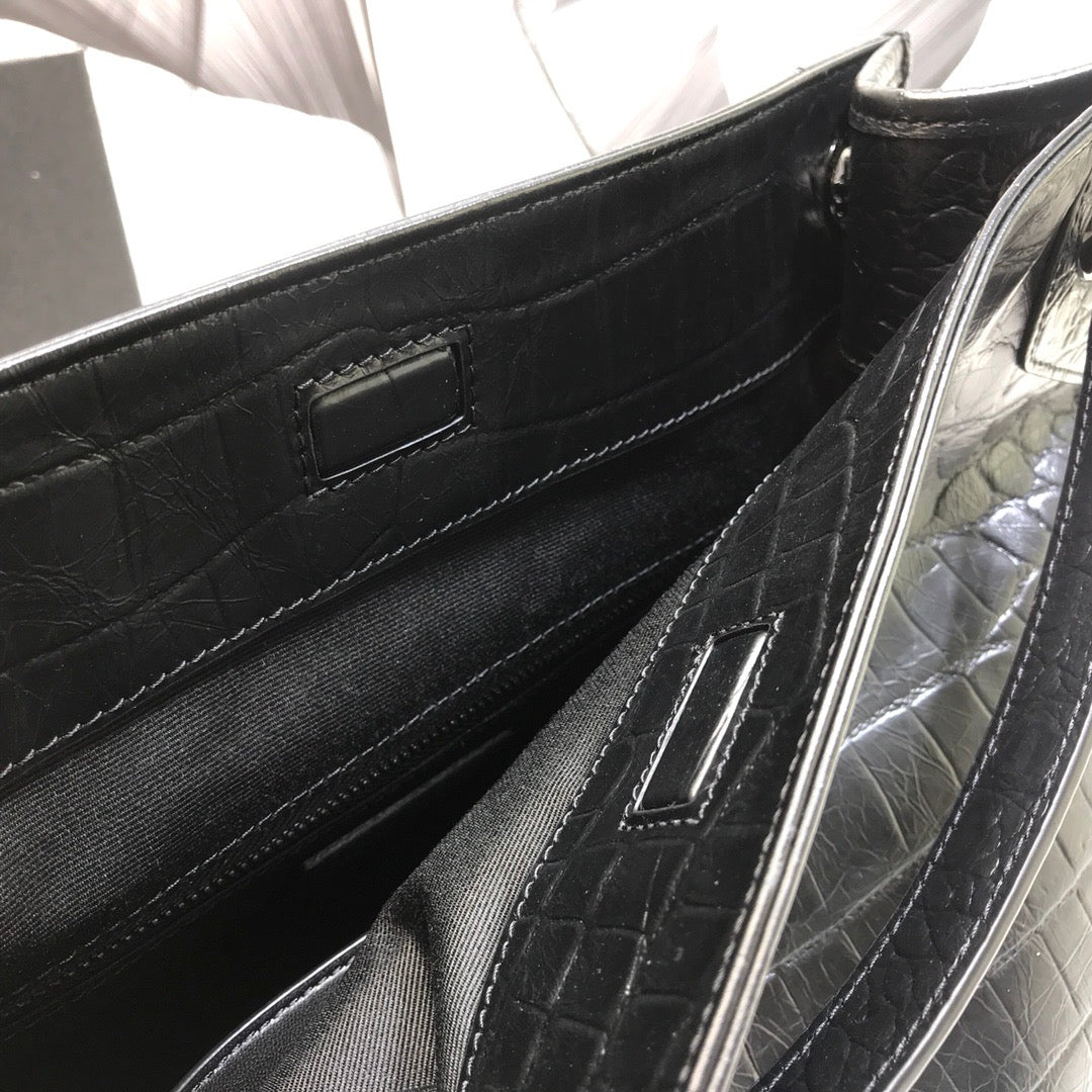 YSSL Niki Medium Shopping Bag Black For Women 12in/32cm YSL 