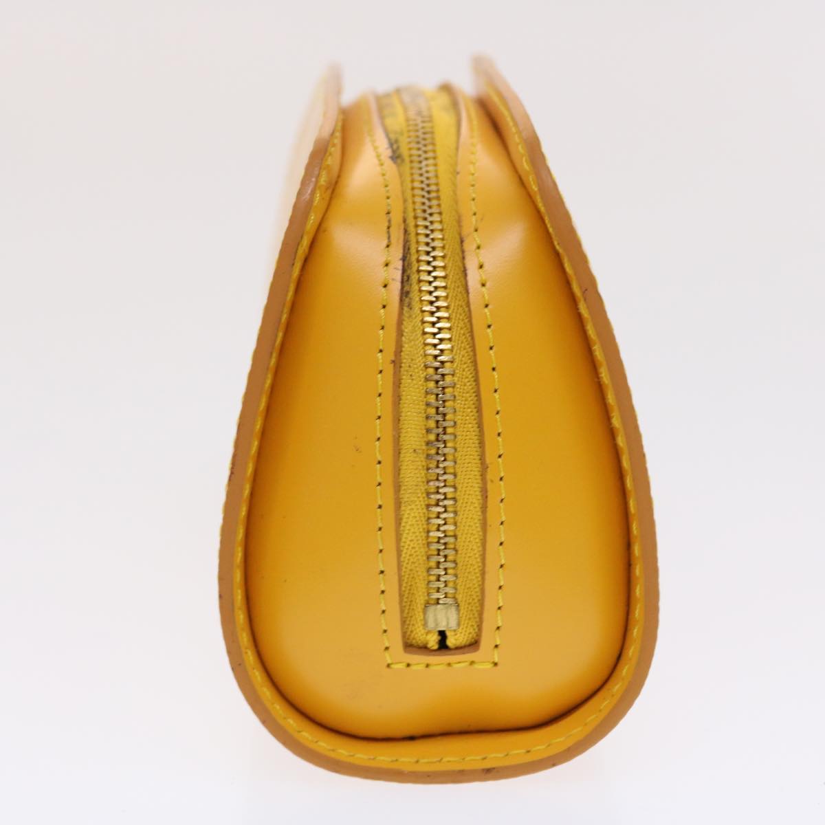 LOUIS VUITTON Epi Dauphine PM Pouch Yellow M48449 LV Auth 47174