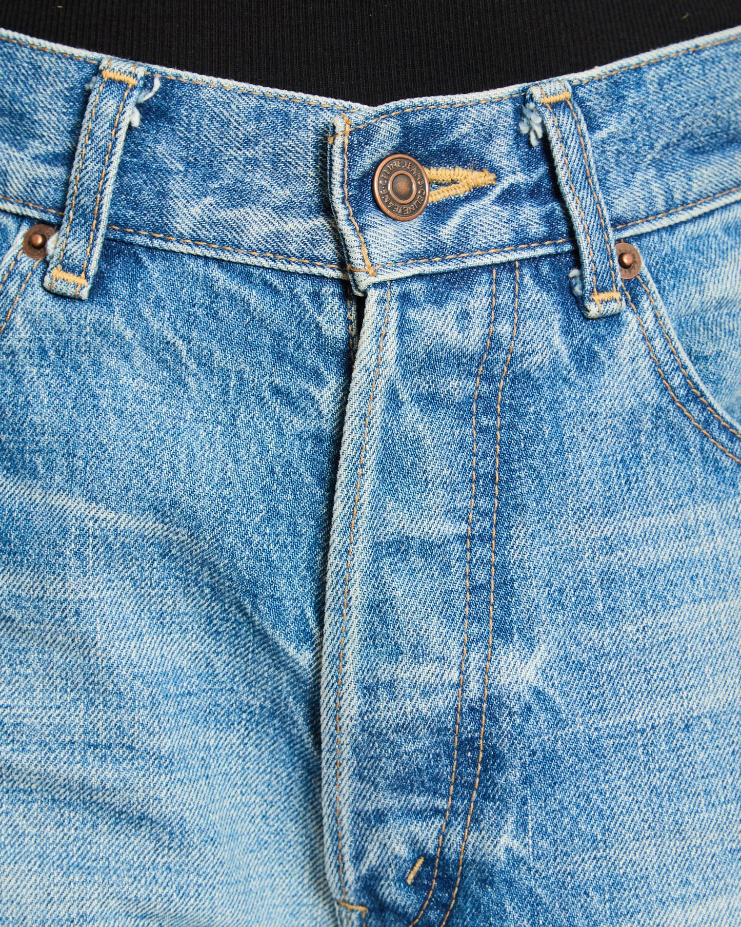 CŽline Blue Stone Wash Straight Leg Jeans Size 25 (UK 6)