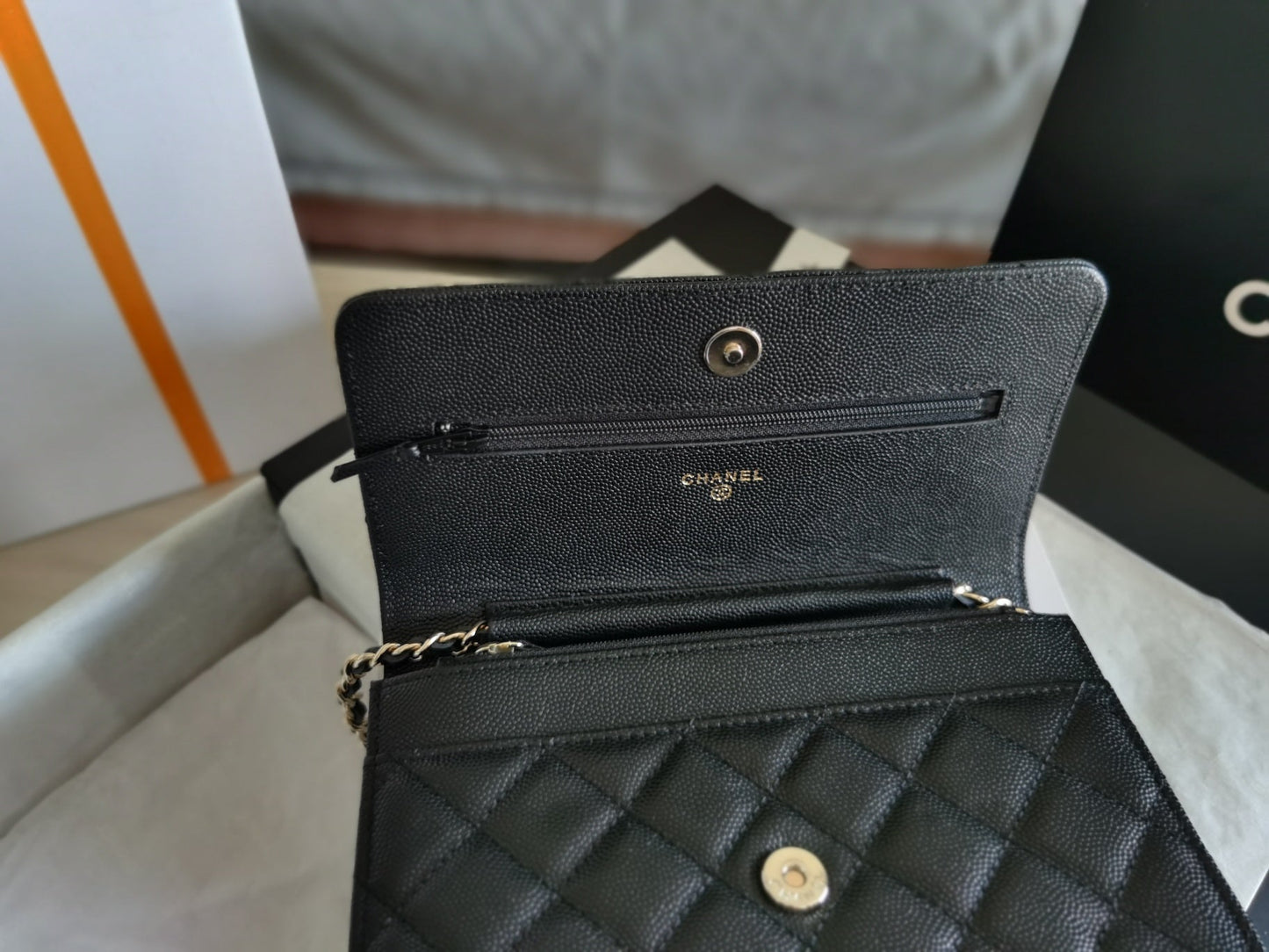CHLMini Flap Bag Black For Women 7in/18.5cm