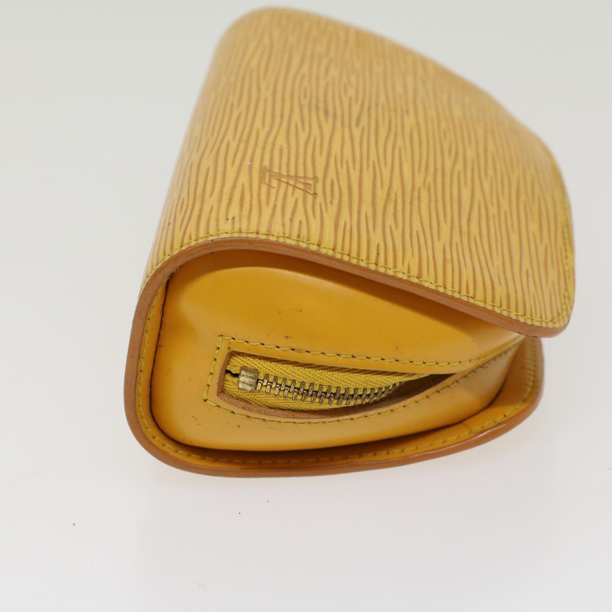 LOUIS VUITTON Epi Dauphine PM Pouch Yellow M48449 LV Auth 47357