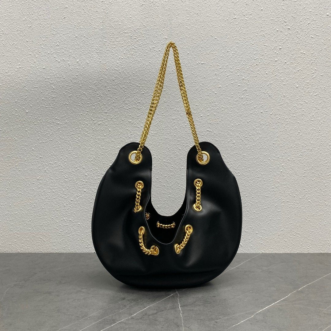 Top Quality Large Ava Chain Black For Women 13in/33cm 