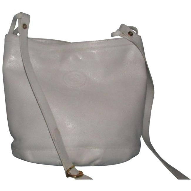 Gucci   White Textured Leather Cross Body Bag