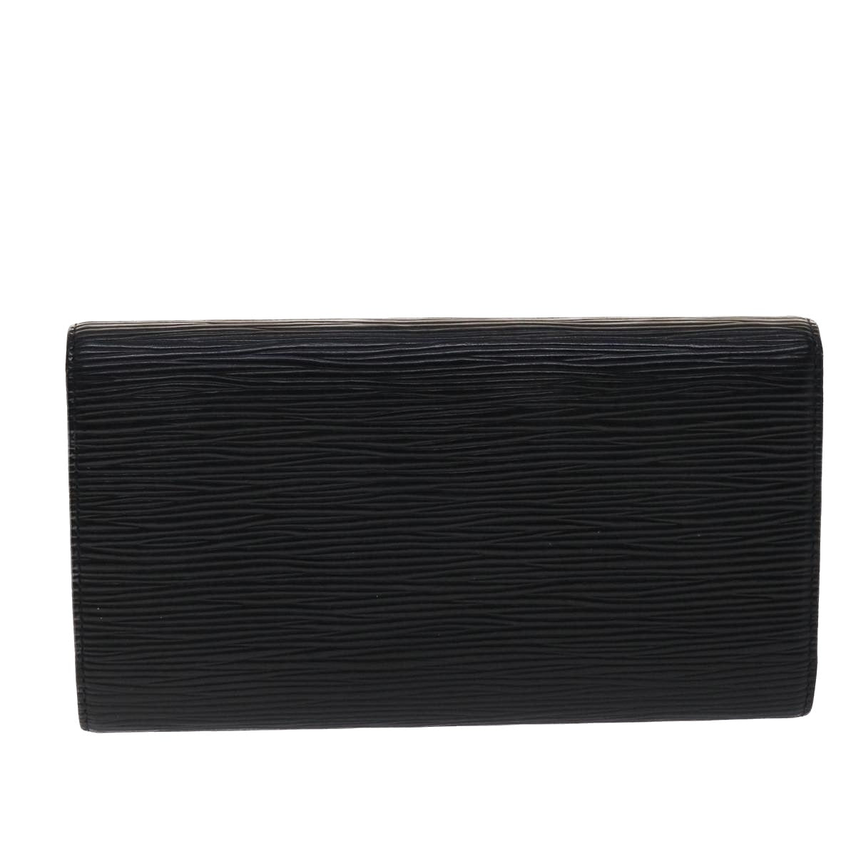 LOUIS VUITTON Epi Portefeuille International Long Wallet Black M63722 LV 47506