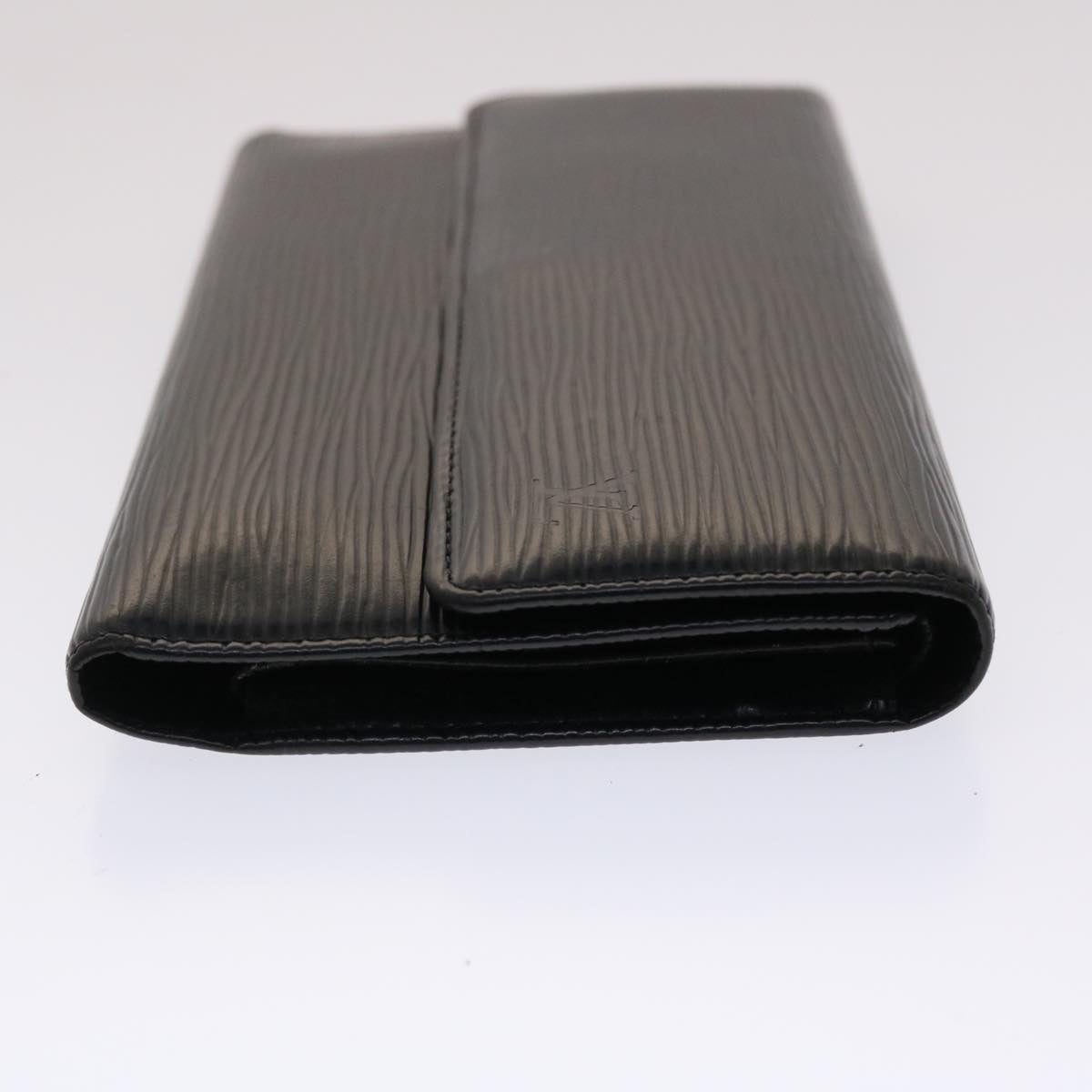 LOUIS VUITTON Epi Portefeuille International Long Wallet Black M63722 LV 47506